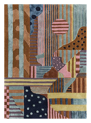 Alfombra de lana - 270 x 180 cm - multicolor