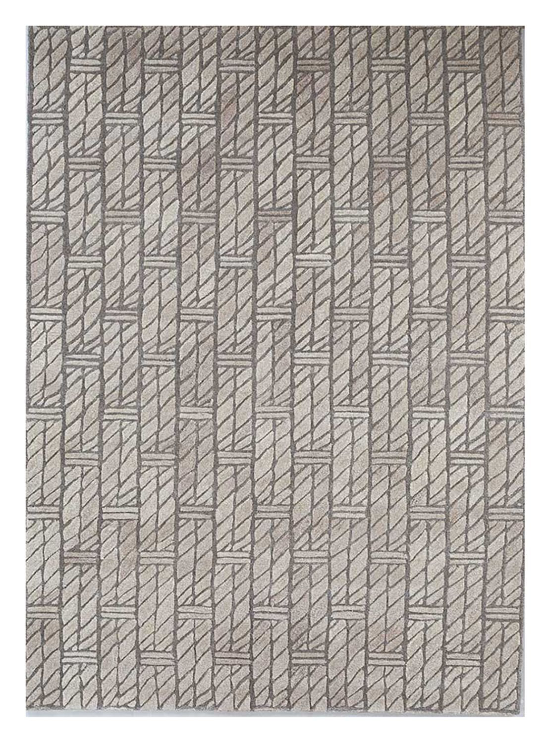 Alfombra de lana - 240 x 150 cm - beige oscuro