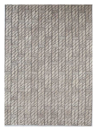Alfombra de lana - 240 x 150 cm - beige oscuro