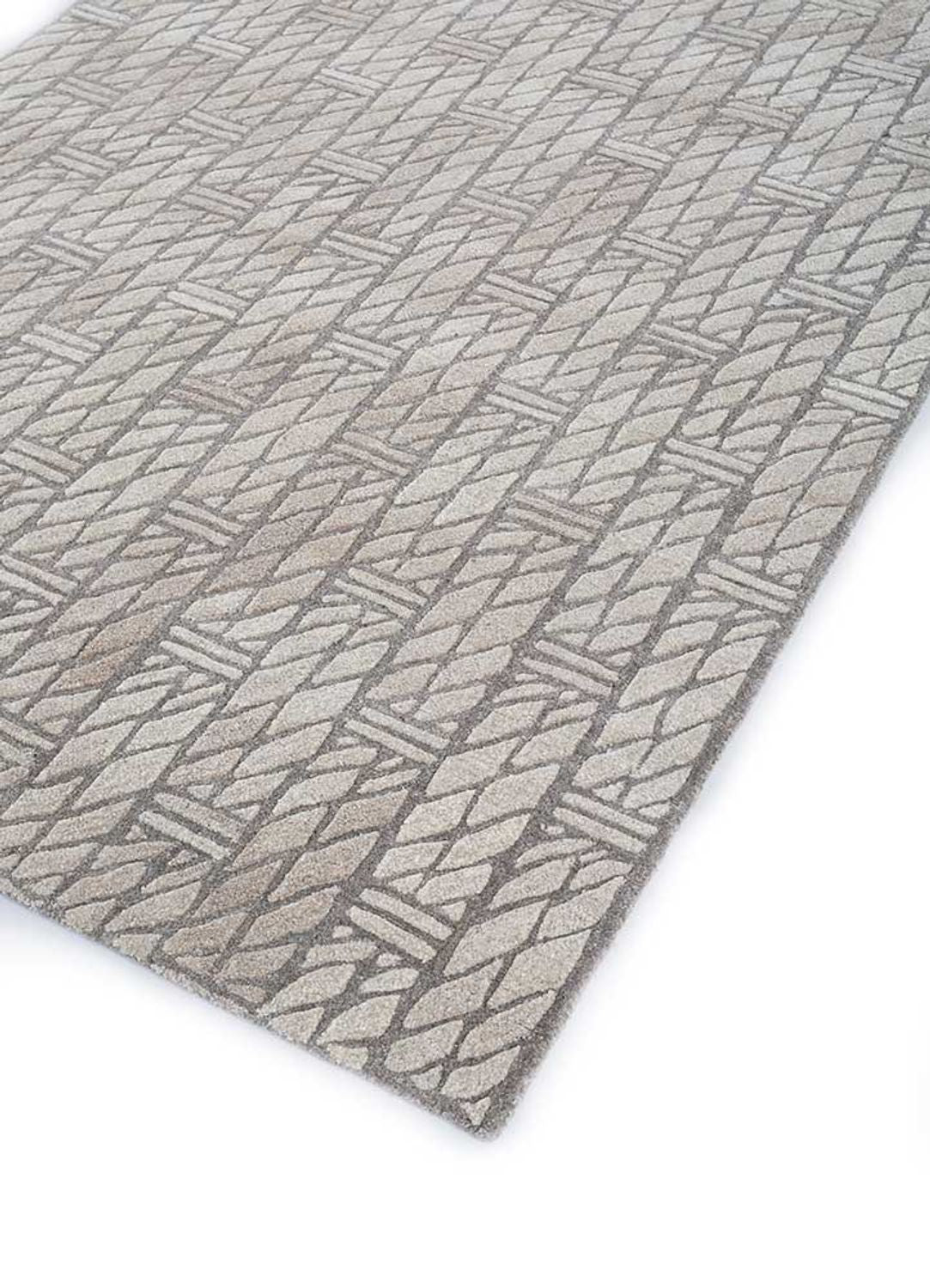 Alfombra de lana - 240 x 150 cm - beige oscuro