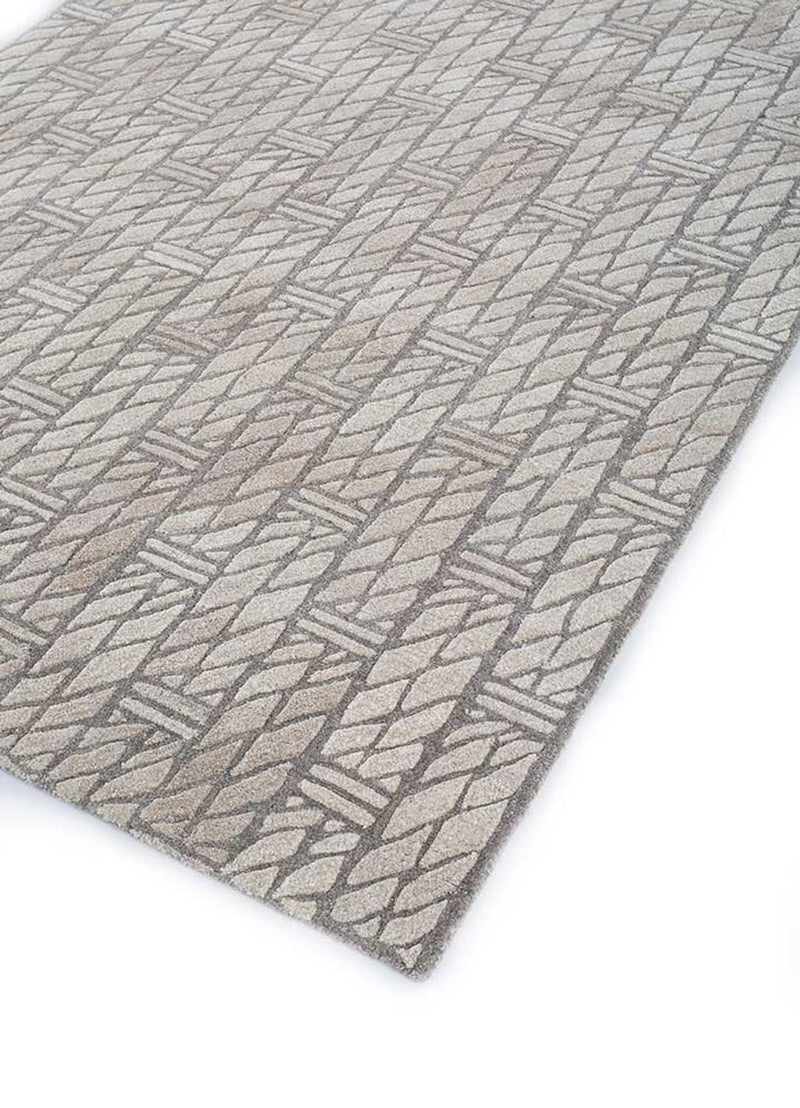 Alfombra de lana - 240 x 150 cm - beige oscuro
