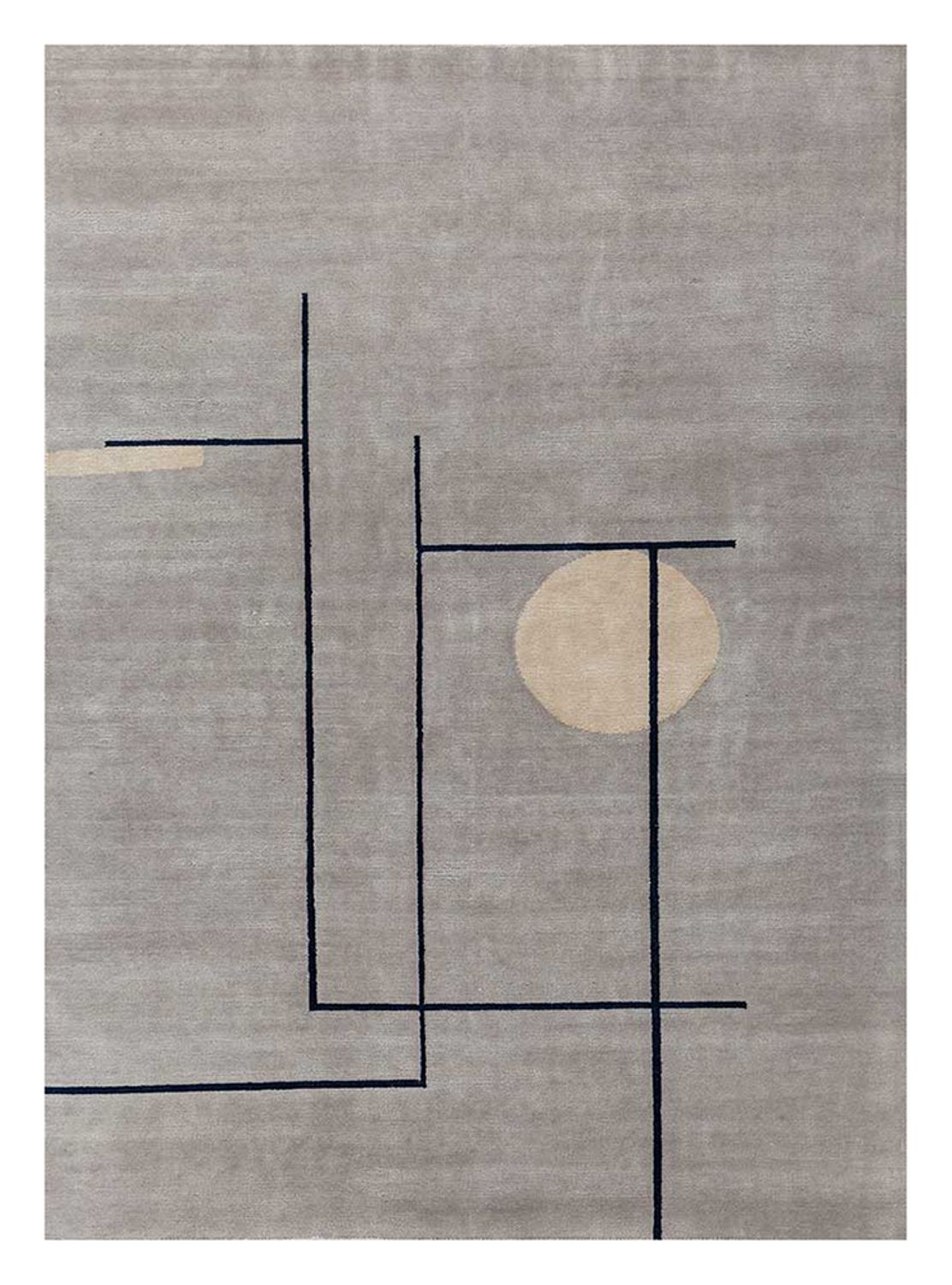 Alfombra de lana - 300 x 240 cm - gris