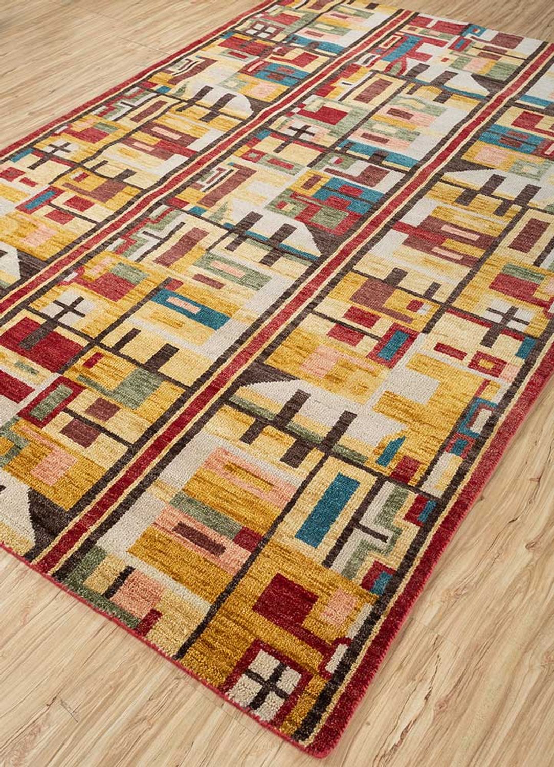 Alfombra de lana - 270 x 180 cm - naranja