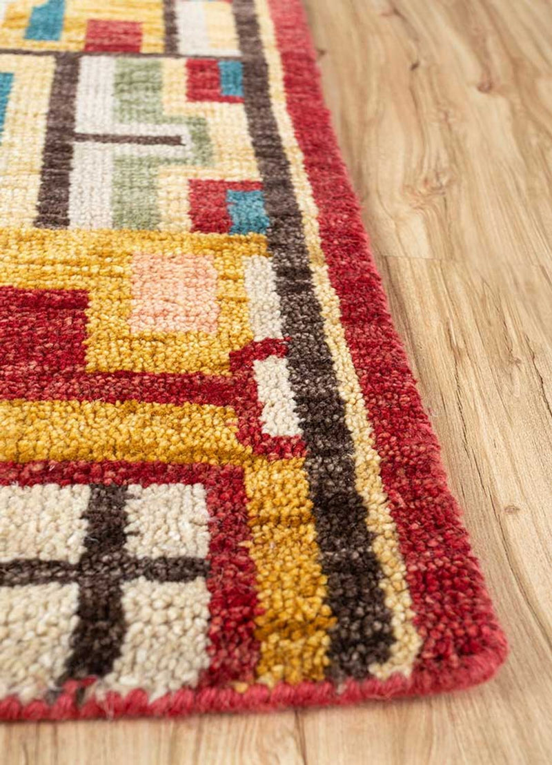 Alfombra de lana - 270 x 180 cm - naranja