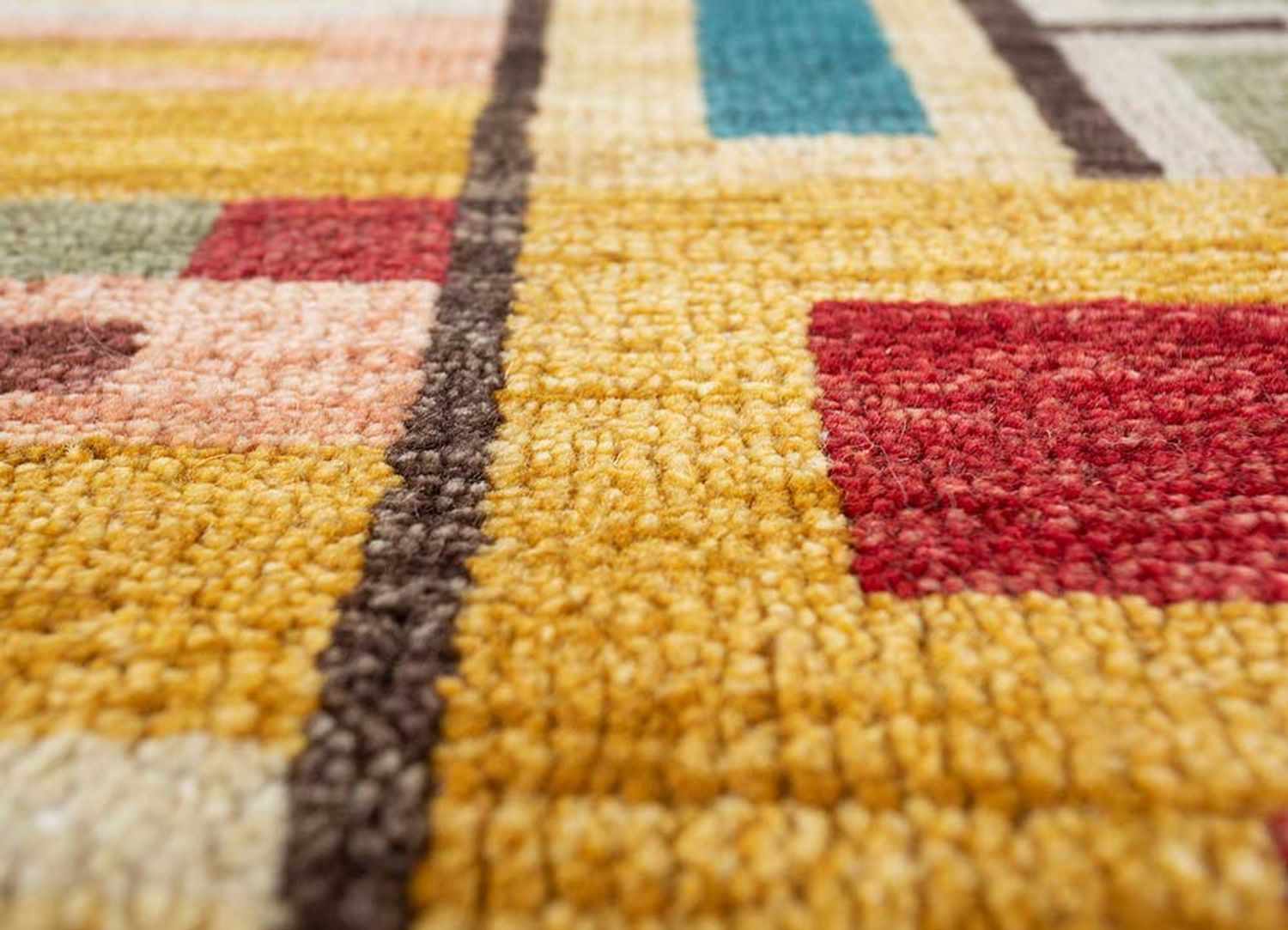 Alfombra de lana - 270 x 180 cm - naranja