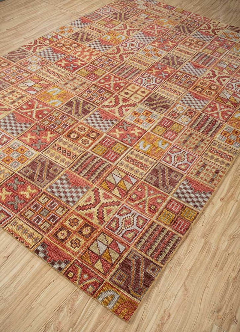 Alfombra de lana - 270 x 180 cm - multicolor