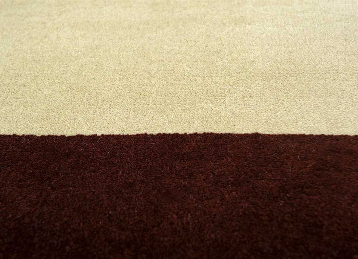 Alfombra de lana - 300 x 240 cm - rojo vino