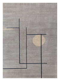 Alfombra de lana - 360 x 270 cm - gris