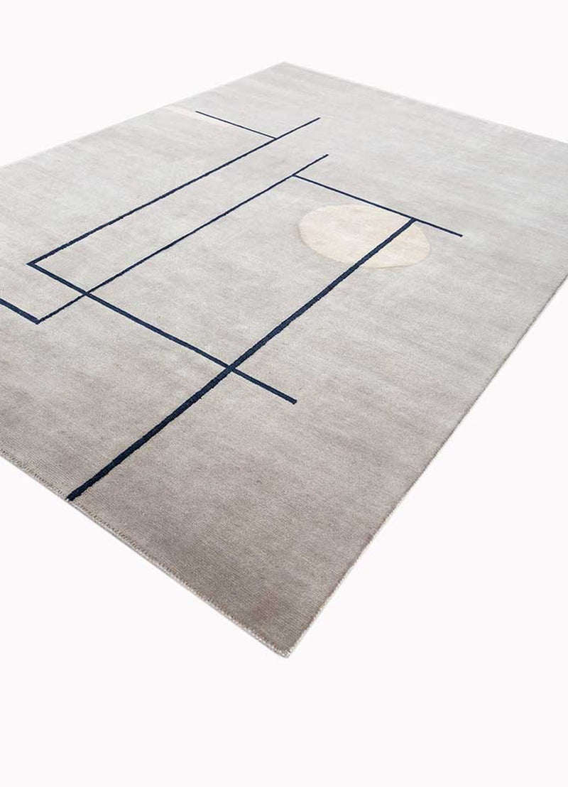 Alfombra de lana - 360 x 270 cm - gris