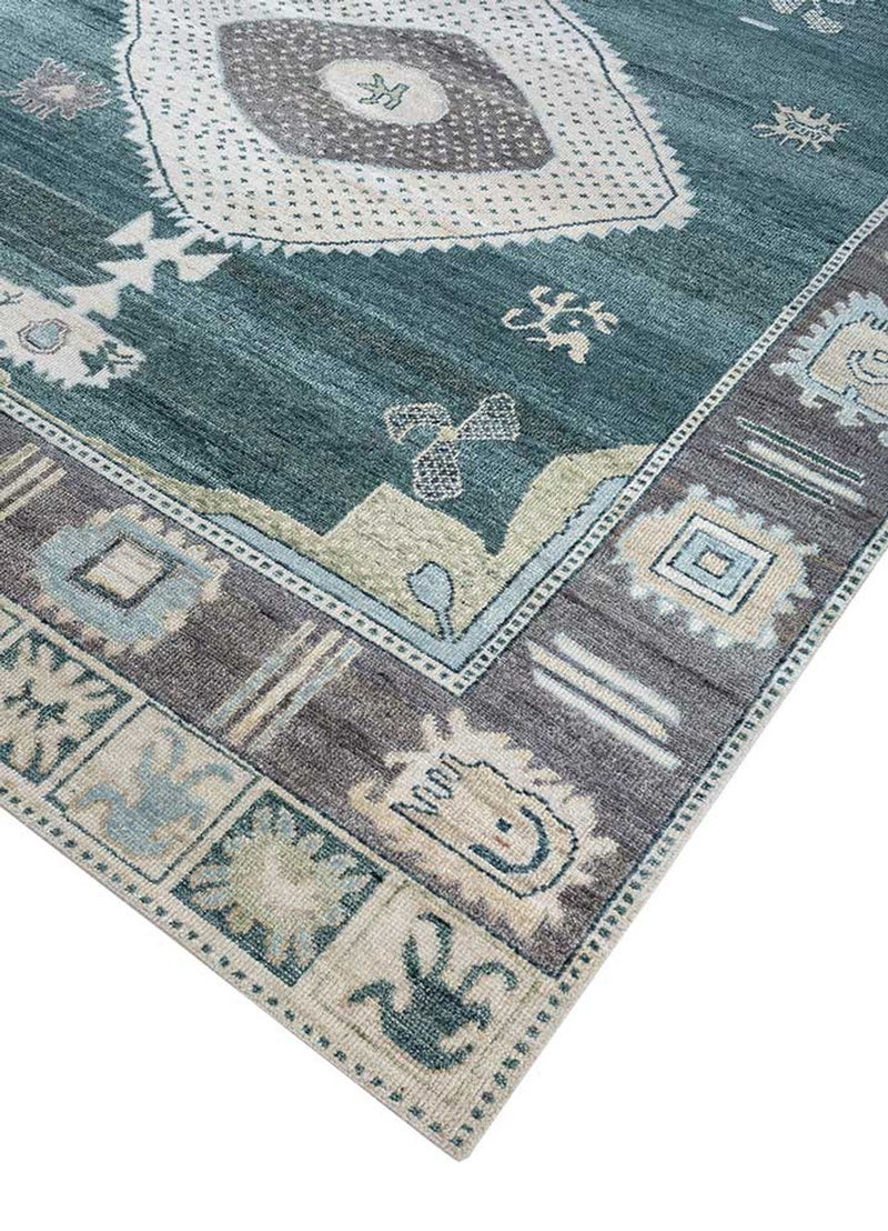 Alfombra de lana - 300 x 240 cm - verde