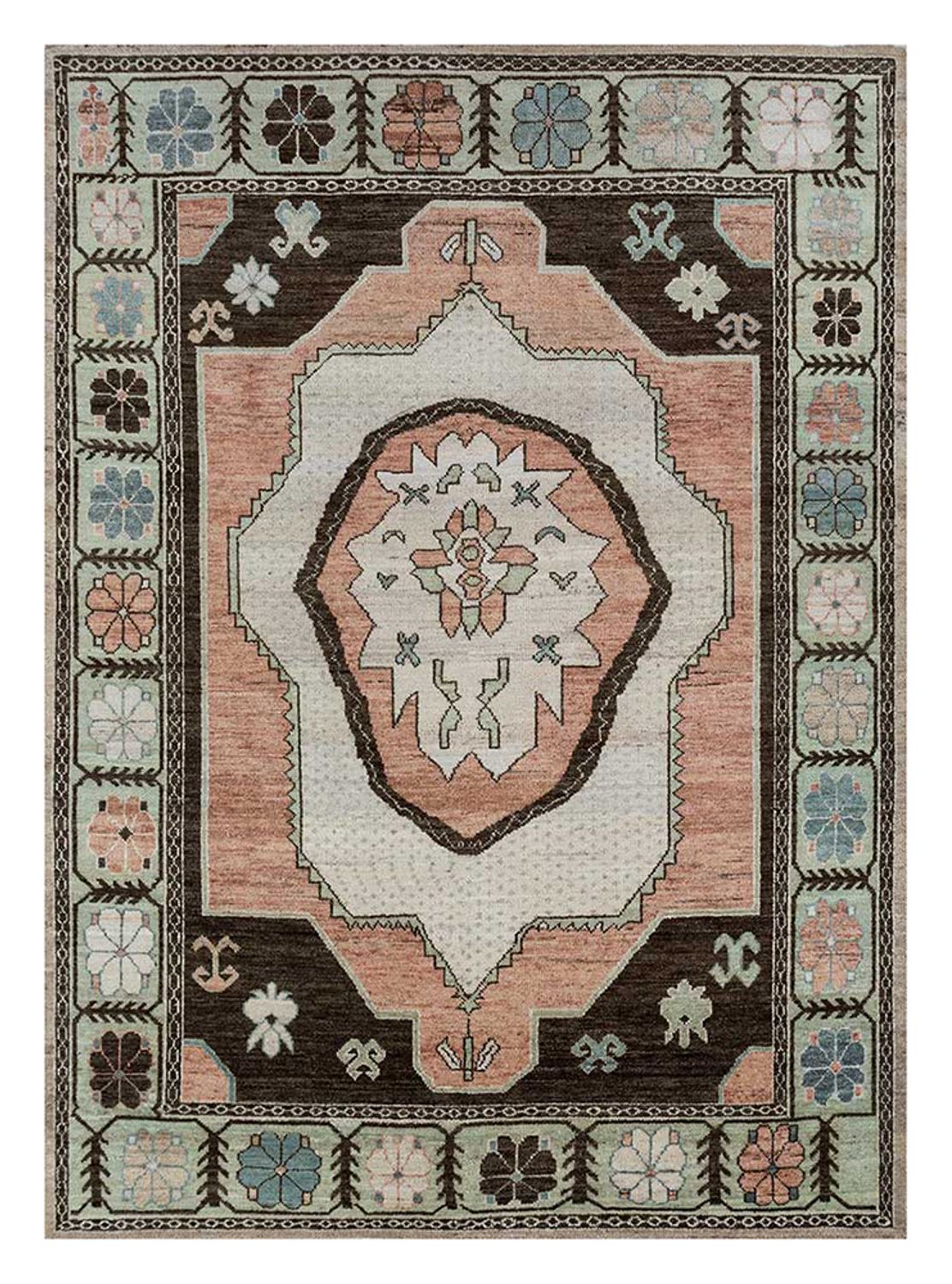Alfombra de lana - 300 x 240 cm - salmón
