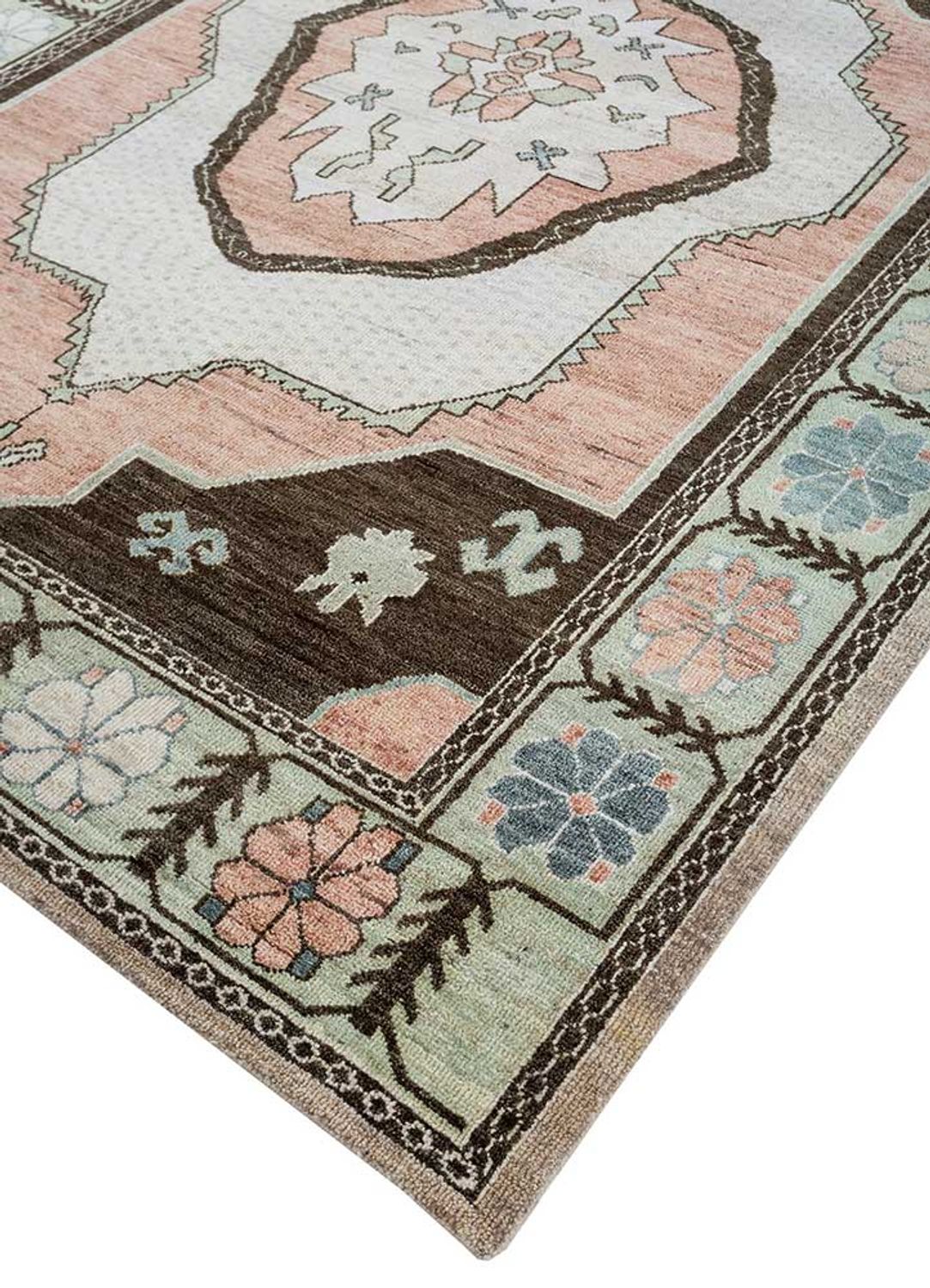 Alfombra de lana - 300 x 240 cm - salmón