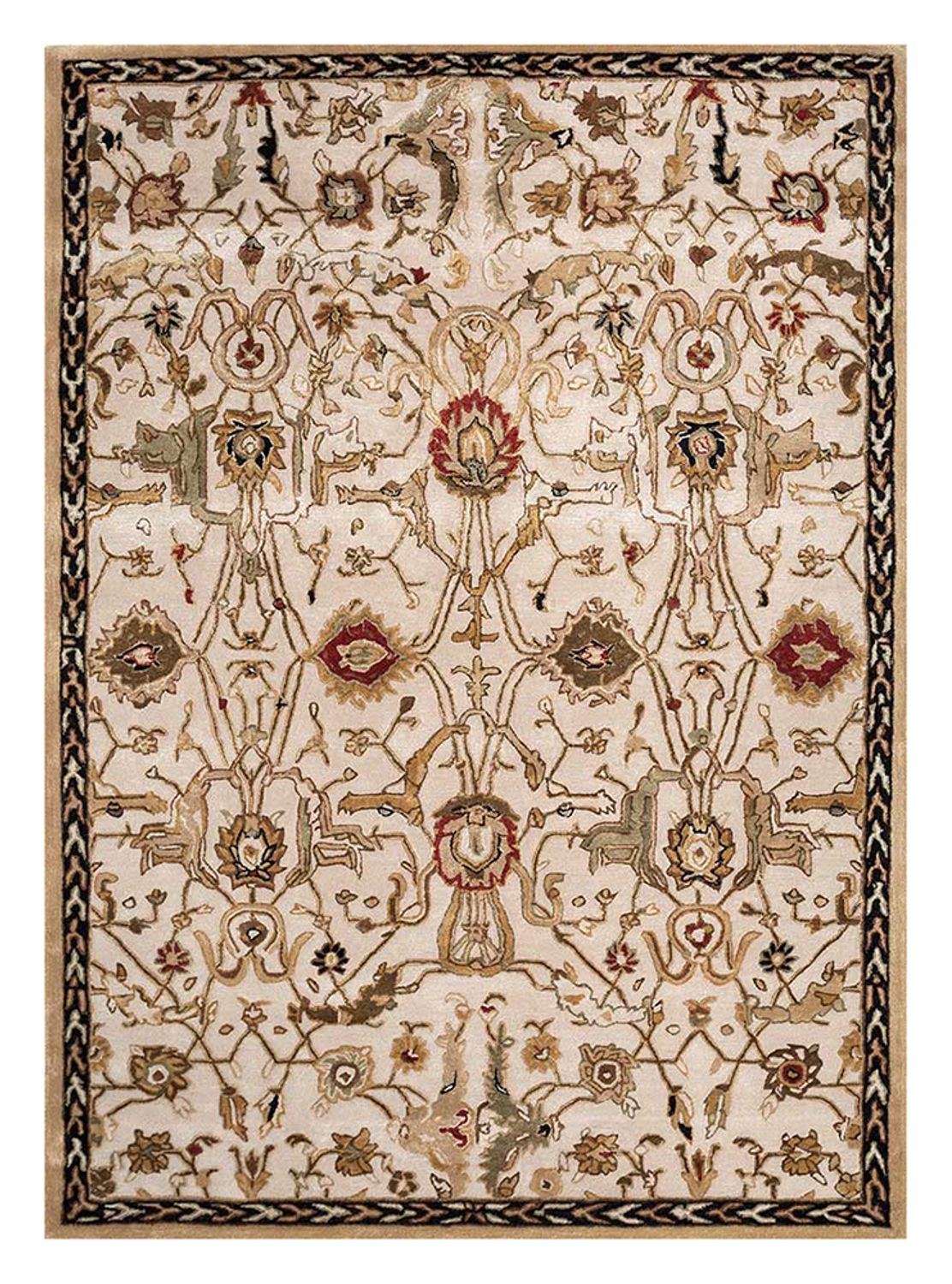 Alfombra de lana - 270 x 180 cm - crema
