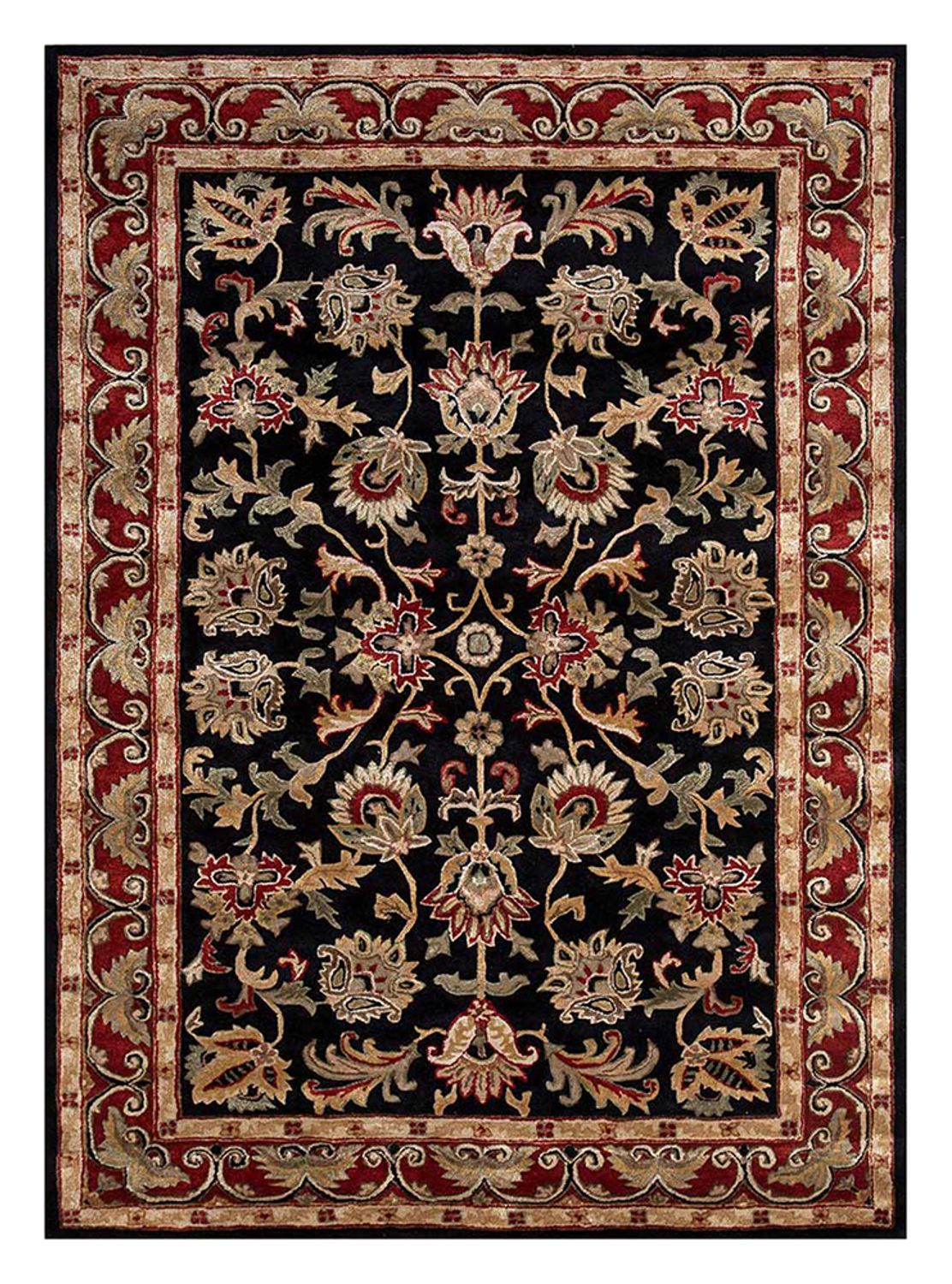 Alfombra de lana - 270 x 180 cm - azul oscuro