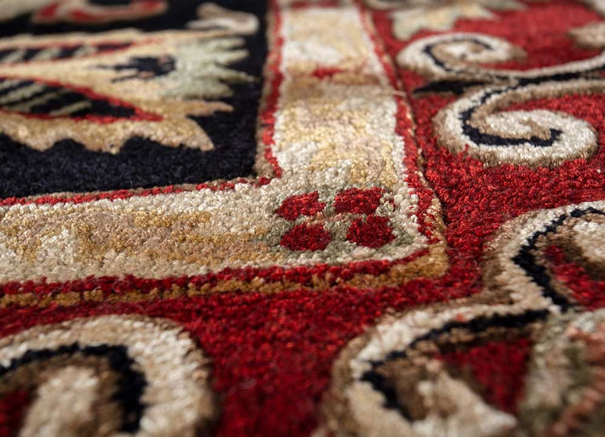 Alfombra de lana - 270 x 180 cm - azul oscuro