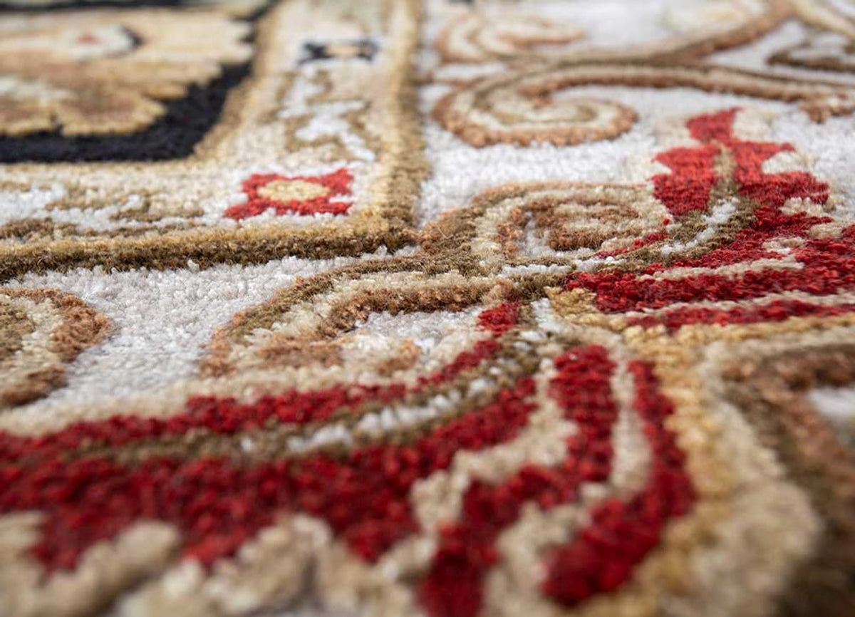 Alfombra de lana - 270 x 180 cm - beige oscuro