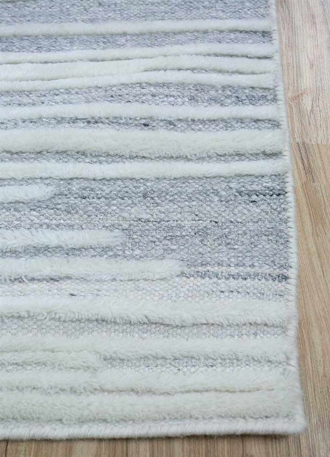 Alfombra de lana - 300 x 240 cm - gris claro