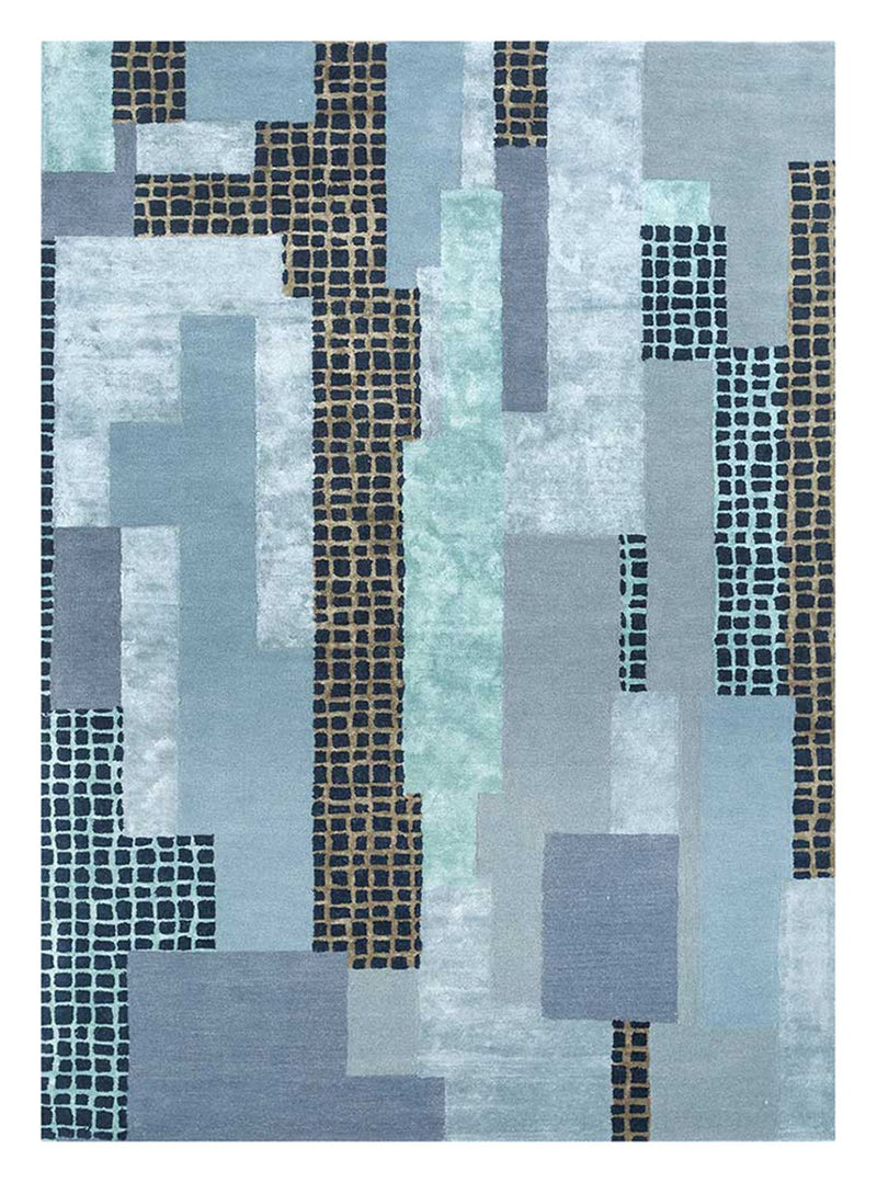 Alfombra de lana - 240 x 150 cm - multicolor