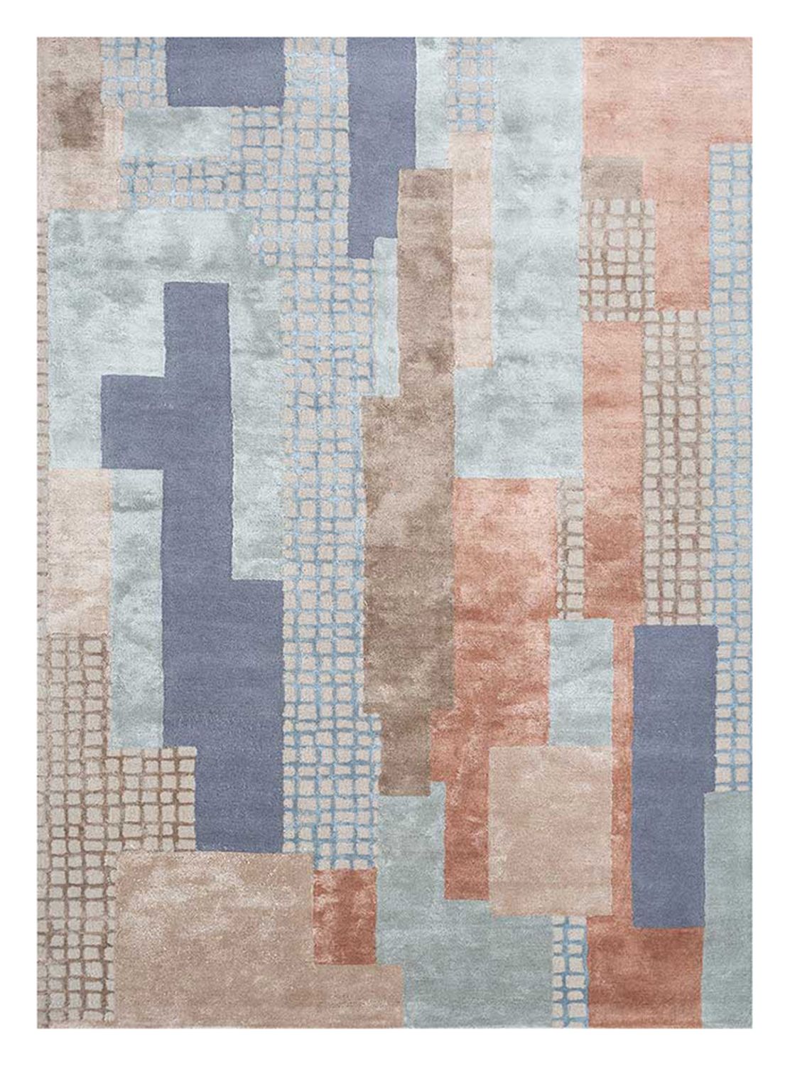 Alfombra de lana - 240 x 150 cm - multicolor