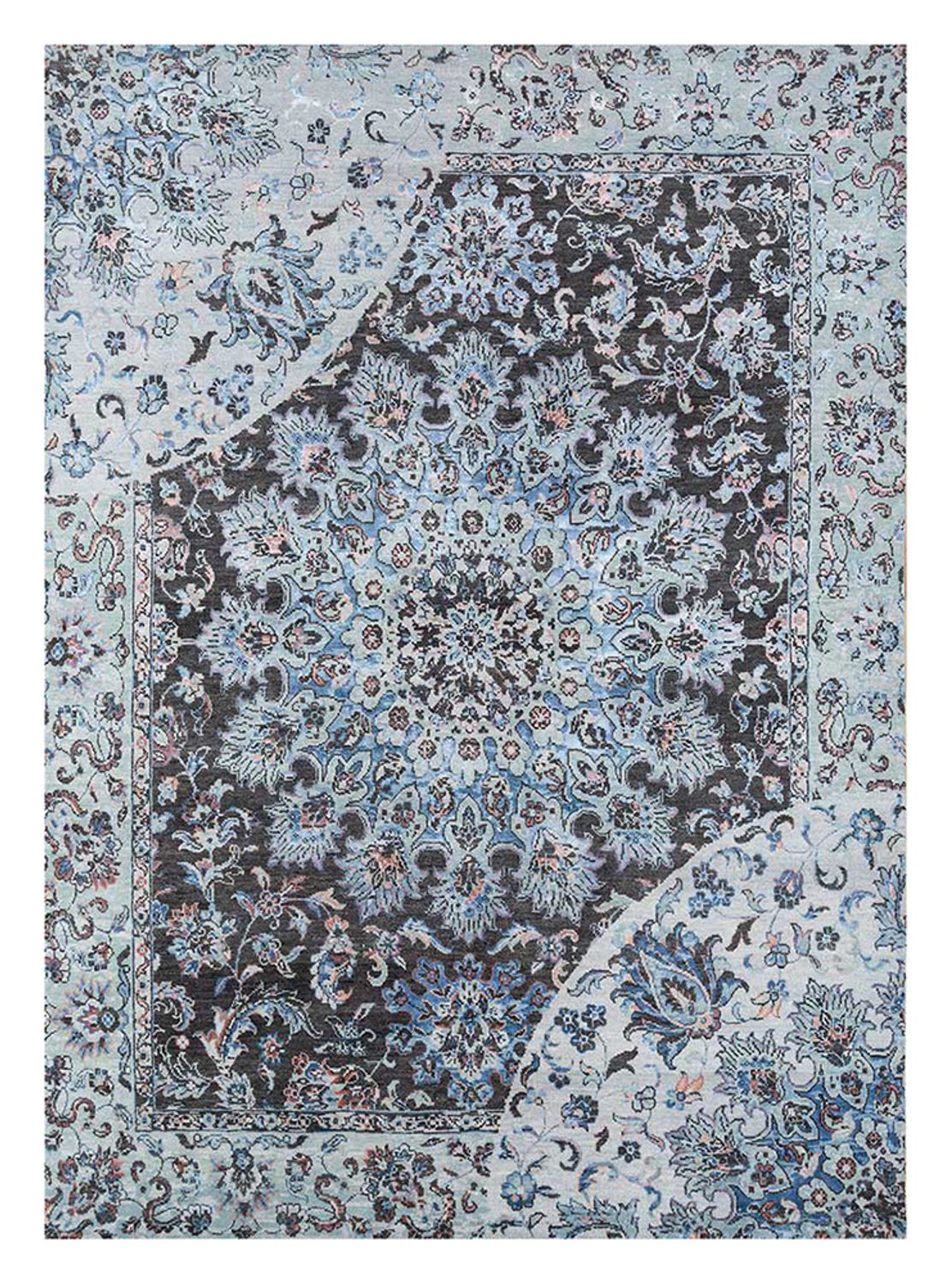 Alfombra de lana - 300 x 240 cm - azul cielo