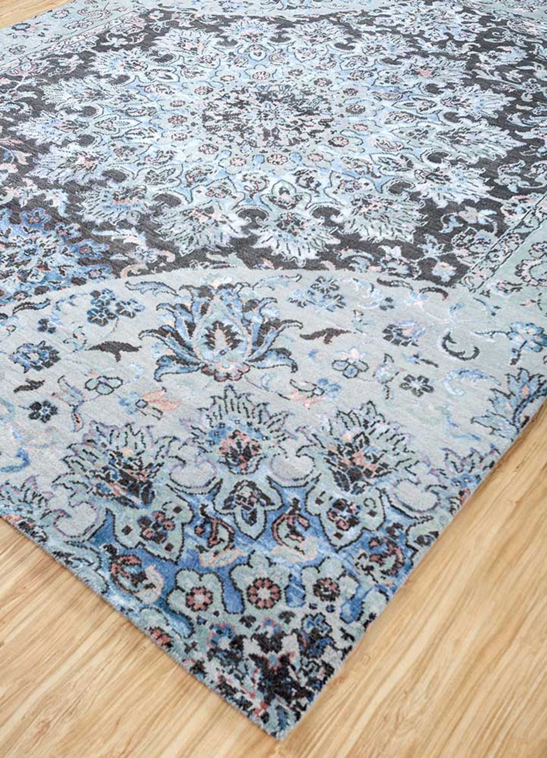 Alfombra de lana - 300 x 240 cm - azul cielo
