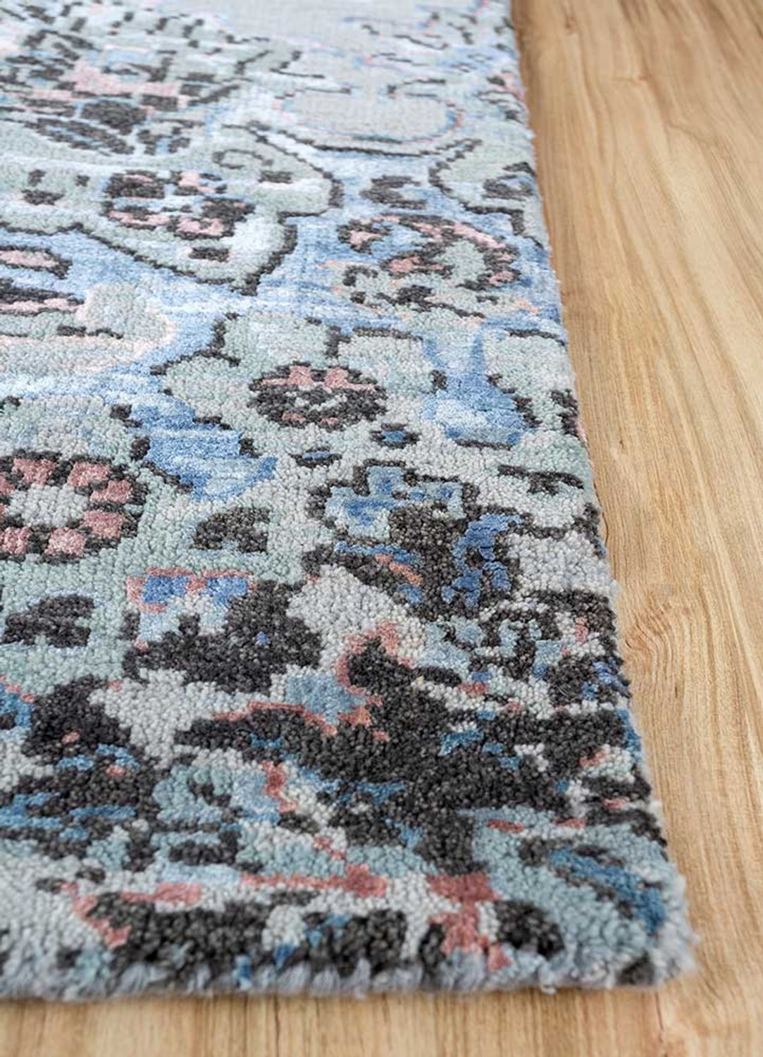 Alfombra de lana - 300 x 240 cm - azul cielo