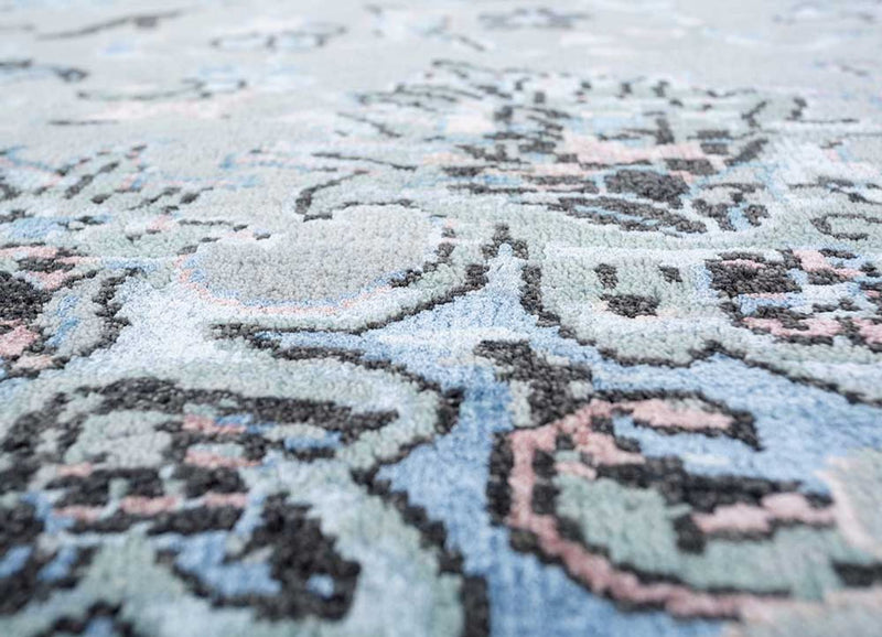 Alfombra de lana - 300 x 240 cm - azul cielo