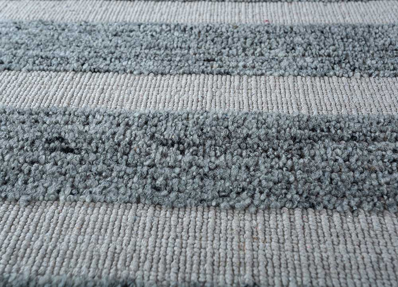 Alfombra de lana - 90 x 60 cm - azul petróleo