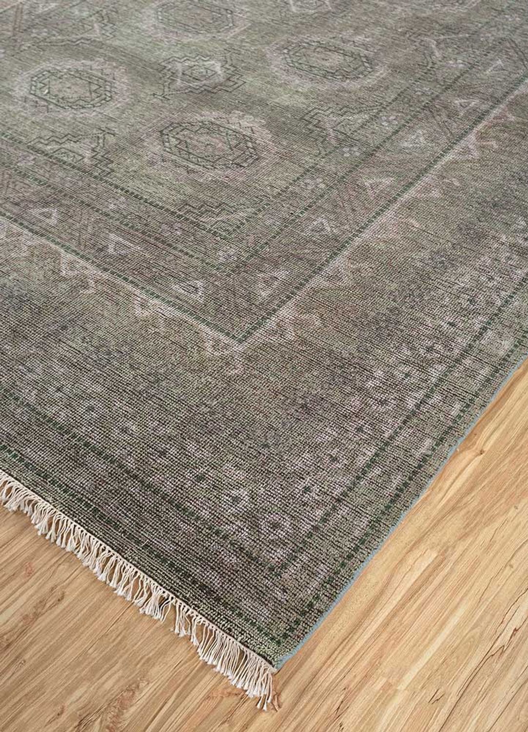 Alfombra de lana - 300 x 240 cm - gris