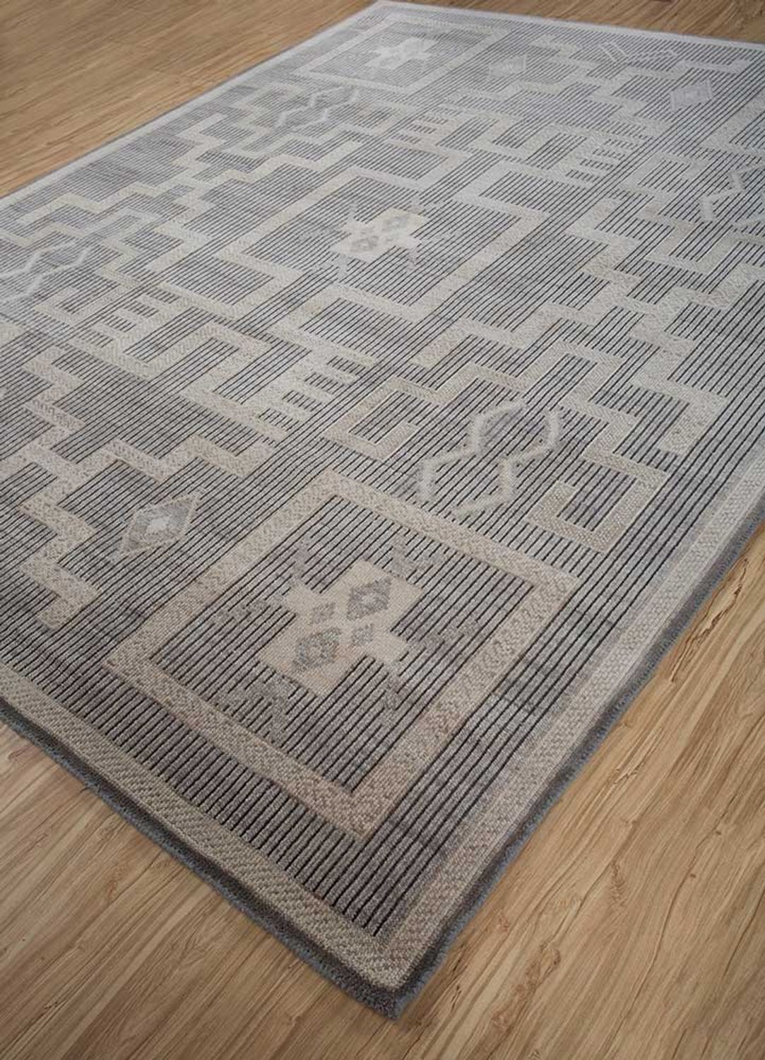 Alfombra de lana - 300 x 240 cm - gris claro