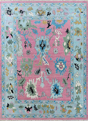 Alfombra de lana - 270 x 180 cm - rosa