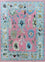 Alfombra de lana - 270 x 180 cm - rosa