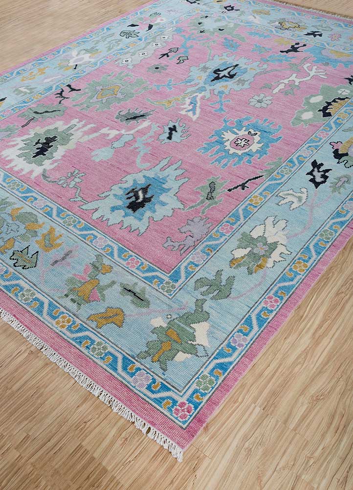 Alfombra de lana - 270 x 180 cm - rosa
