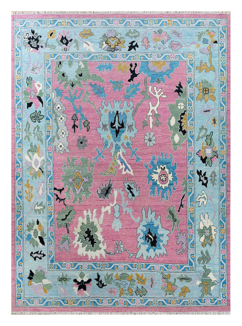 Alfombra de lana - 270 x 180 cm - rosa