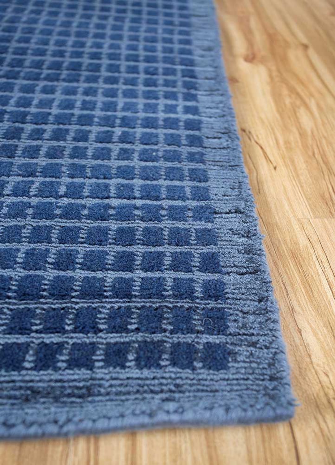 Alfombra de lana - 240 x 150 cm - azul oscuro