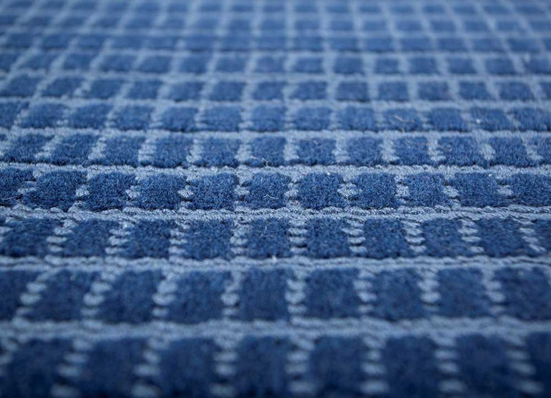 Alfombra de lana - 240 x 150 cm - azul oscuro