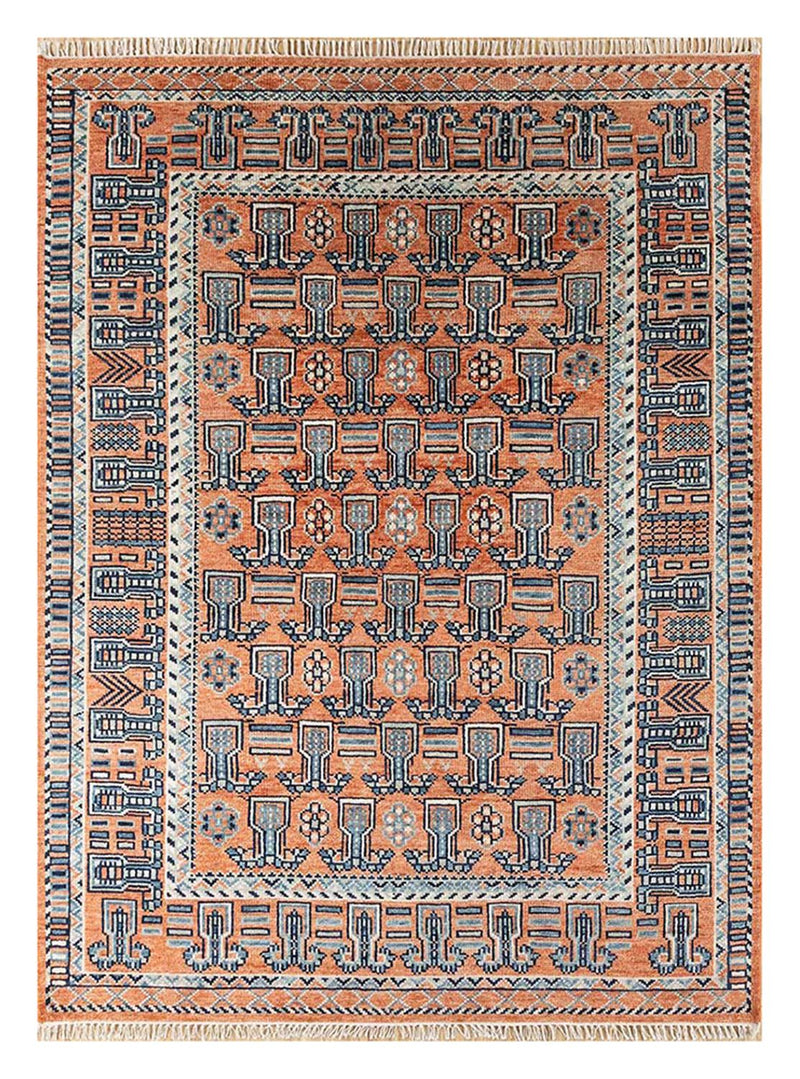 Alfombra de lana - 300 x 240 cm - rojo claro
