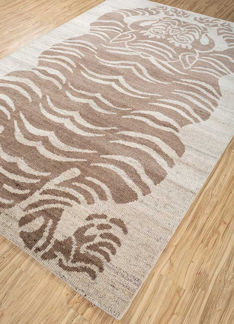 Alfombra de lana - 270 x 180 cm - crema