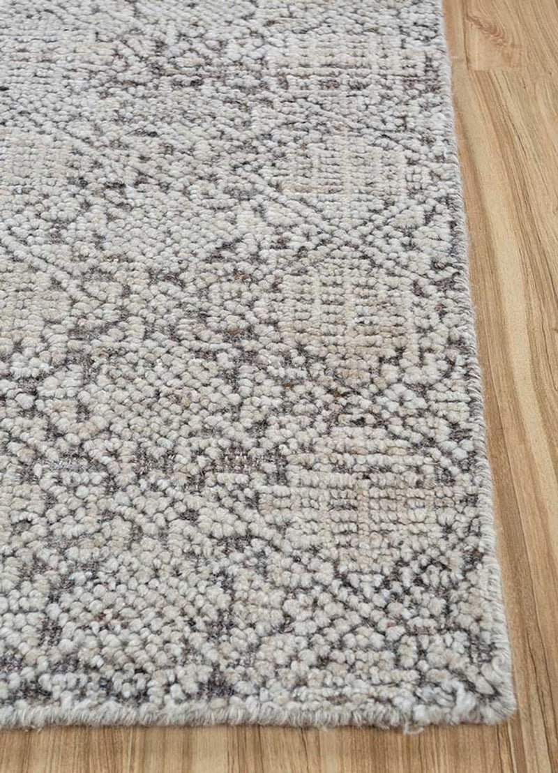 Alfombra de lana - 300 x 240 cm - gris claro