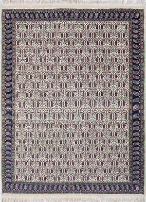 Alfombra de lana - 210 x 150 cm - crema