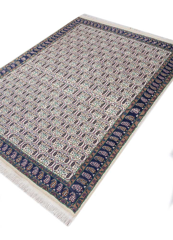 Alfombra de lana - 210 x 150 cm - crema