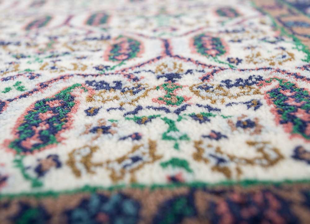 Alfombra de lana - 210 x 150 cm - crema