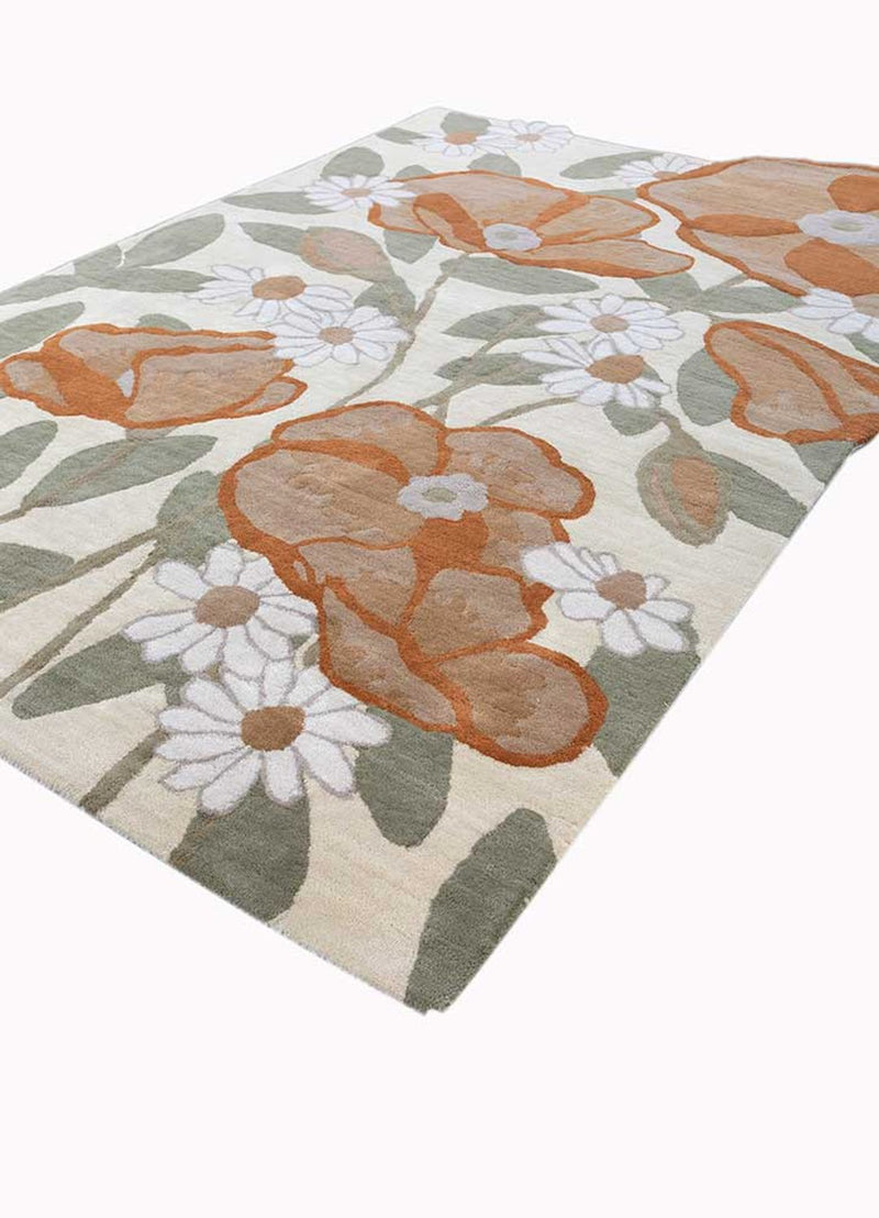 Alfombra de lana forma especial  - 270 x 180 cm - multicolor