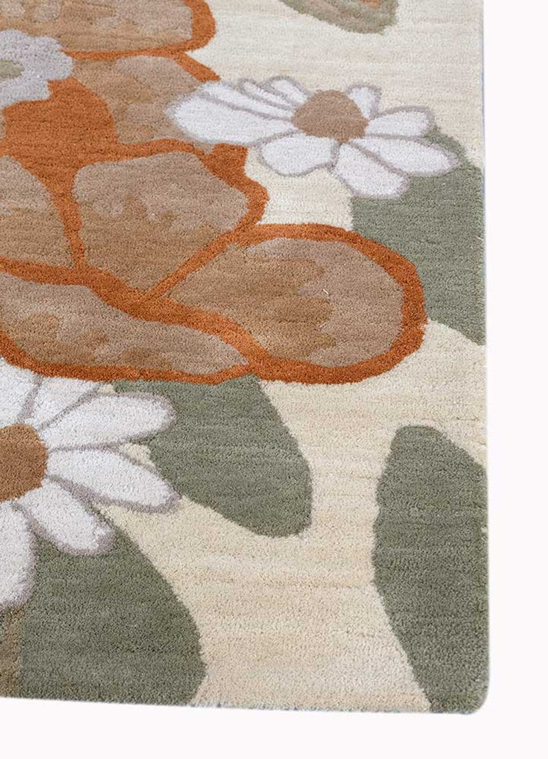 Alfombra de lana forma especial  - 270 x 180 cm - multicolor