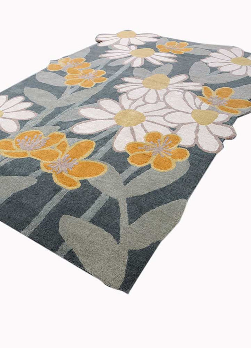 Alfombra de lana forma especial  - 270 x 180 cm - multicolor