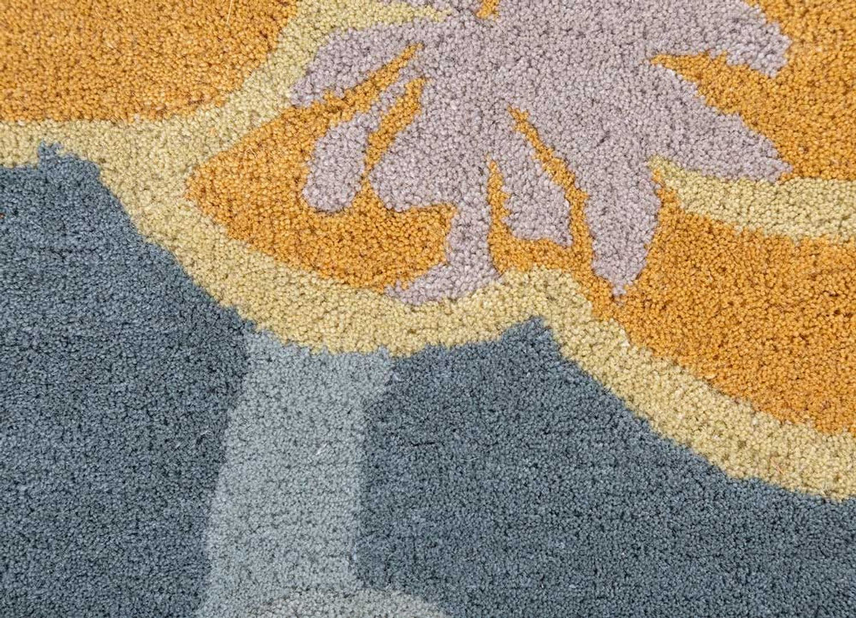 Alfombra de lana forma especial  - 270 x 180 cm - multicolor