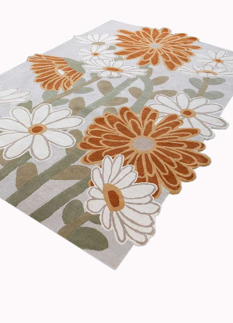 Alfombra de lana forma especial  - 270 x 180 cm - multicolor