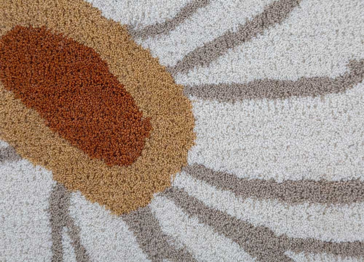 Alfombra de lana forma especial  - 270 x 180 cm - multicolor