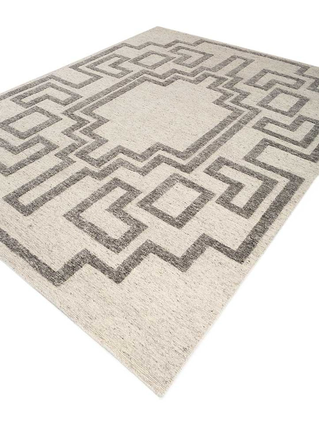 Alfombra de lana - 300 x 240 cm - marrón