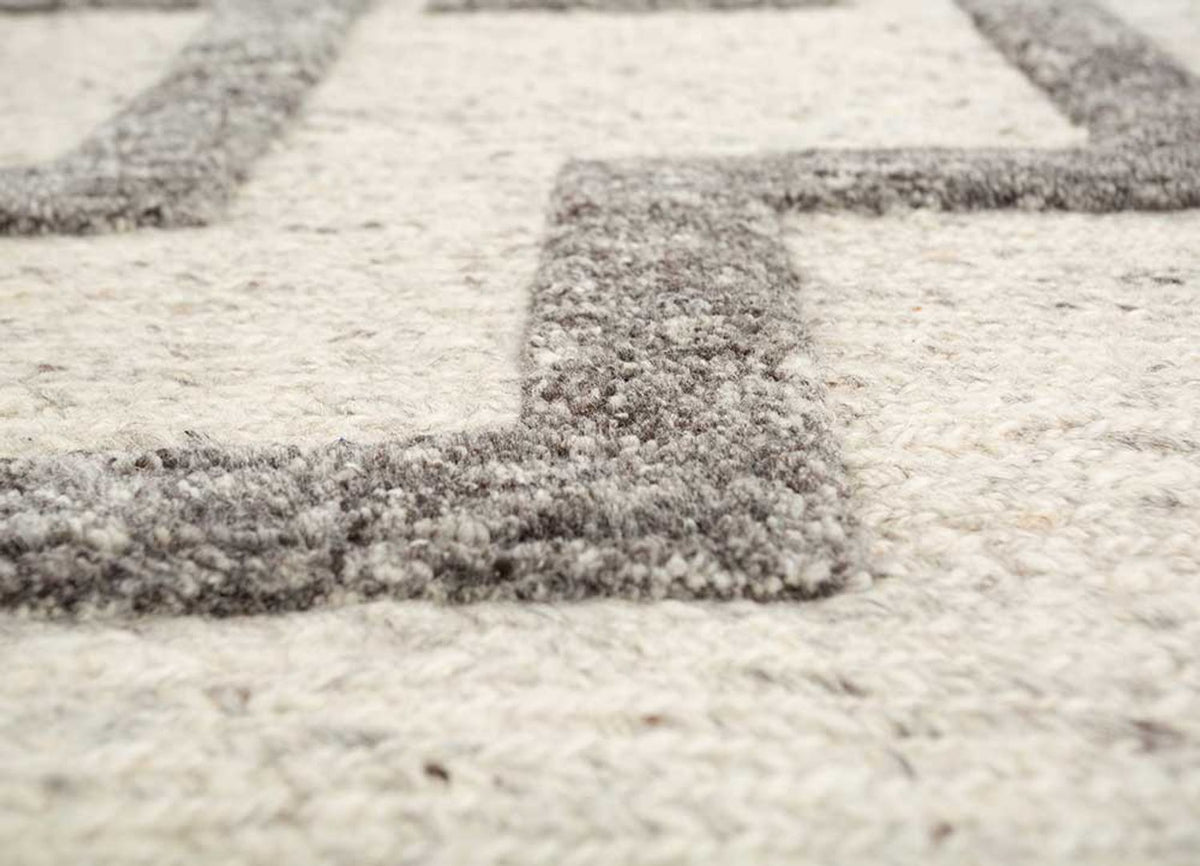 Alfombra de lana - 300 x 240 cm - marrón